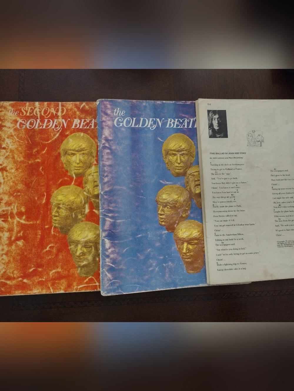 The Golden Beatles, the Second Golden Beatles and one more vintage music book